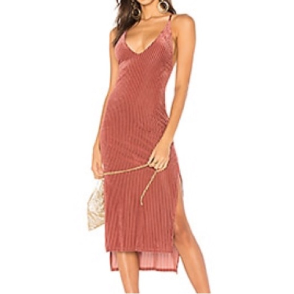 Revolve Privacy Please Lotus Velvet Maxi Dress size M